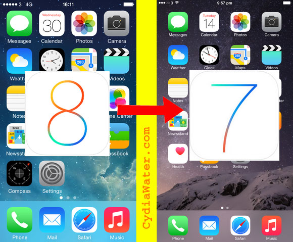 downgrade iOS 8 to iOS 7